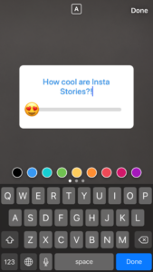 Instagram story poll